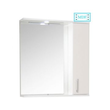 Oglinda seria 052, front MDF, alb, 65x71 cm