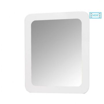 Oglinda seria 080, rama MDF, alb, 60x68 cm