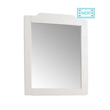 Oglinda seria 601, alb rustic, 60x73 cm