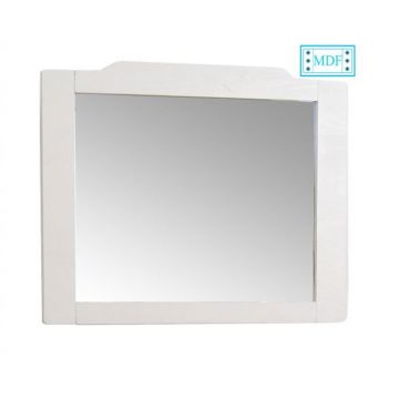 Oglinda seria 601, alb rustic, 80x73 cm