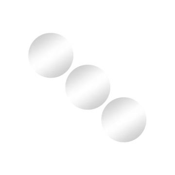 Oglinzi 3 buc. de perete ø 15 cm – MSV