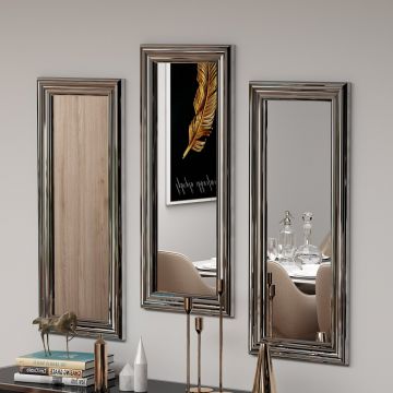 Set de oglinzi, Siam, Lavia, MDF , Argintiu
